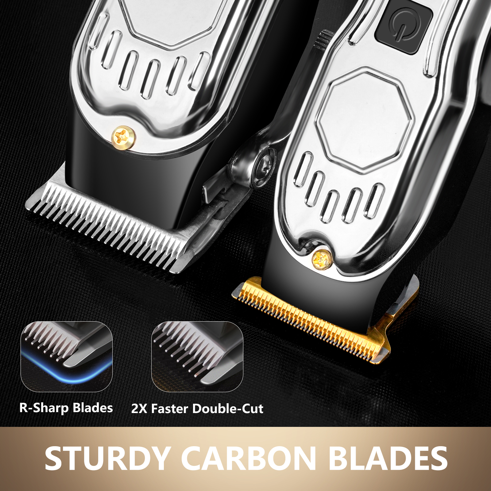 Prozing Hair Clippers for Men, Professional Barber Clippers and Rechargeable Hair Cutting Kit, Electric Hair Trimmer for Men with LED Display for Hair Beard Styling, Gift for Mens