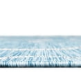 thumbnail image 4 of Unique Loom Outdoor Botanical Collection Area Rug - Curl (13' Square Light Aqua/Ivory), 4 of 6
