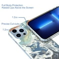 thumbnail image 3 of for iPhone 13 Pro Max Case 6.7 Inch 2021, [10FT Military Grade Drop Protection] Marble Phone Case Slim Glossy Soft TPU Shockproof Protective Cover for Women Men Stylish Phone Cases(Marble#6), 3 of 5