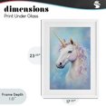 thumbnail image 4 of Stupell Industries Bohemian White Unicorn on Blue White Framed Print Under Glass, 17 x 23, by Creative Studio, 4 of 8