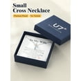 thumbnail image 6 of U7 To My Wife Cross Necklace for Women Dainty Colorful Cubic Zirconia 18 Inch Pendant Necklace Mother's Day Christmas Gift for Her with Card, 6 of 8