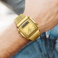 thumbnail image 6 of Business Casual Waterproof Quartz Watch with Digital LED Display, Stainless Steel Mesh Band, Multifunctional Time, Alarm, Stopwatch, 30M Water Resistance B, 6 of 9