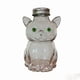 thumbnail image 2 of Botella de vidrio con forma de gato y tapa metálica | Tarro de vidrio transparente para almacenar bebidas y decorar | Recipiente apto para alimentos para leche, agua o aperitivos, 2 of 5