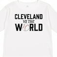 thumbnail image 4 of Inktastic Cleveland Vs. the World with Baseball Boys or Girls Long Sleeve Toddler T-Shirt, 4 of 5