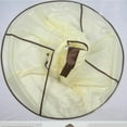 thumbnail image 3 of BRIGHTFUFU Capa de corte de pelo plegable para adultos, uso doméstico, capas de corte de pelo, ropa, accesorio de peinado para salón, peluquero, hogar, Beige, 3 of 8
