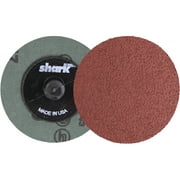 Shark Aluminum Oxide Twist Lock Grinding Discs, 2", 10-Pack, 80 Grit
