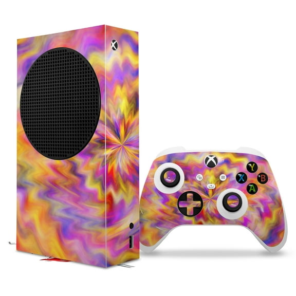 WraptorSkinz Skin Wrap compatible with the 2020 XBOX Series S Console and Controller Tie Dye Pastel (XBOX NOT INCLUDED)