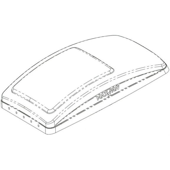 05-30520 Maxxair Vent Maxx Fan Lid Smoke