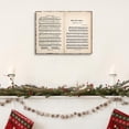 thumbnail image 6 of Vintage Christmas Carol Wall Art Antique Sheet Music Frame Wrap Print of Sacred Hymn, Faith Inspired Canvas Poster for Holiday Home, Church Seasonal Room Music Classroom Décor, 6 of 6