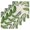 Beige, variant on Green Leaves Kitchen Dish Towels for Drying Dishes Set of 4, Tropical Summer Botanical Watercolor Elegant Rustic Waffle Weave Microfiber Hand Tea Bathroom Towels Quick Dry & Absorbent Towel 12x12