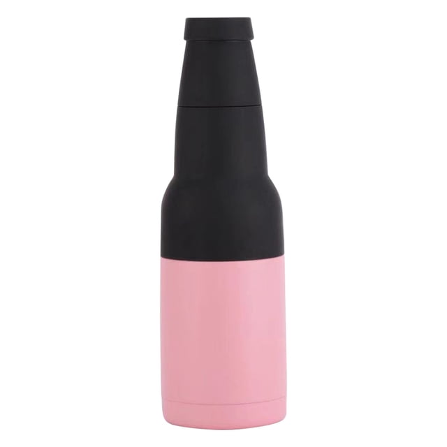 Aislador de latas y botellas de cerveza, enfriador de latas aislado de acero inoxidable de doble pared, soporte para botellas de cerveza de 12oz