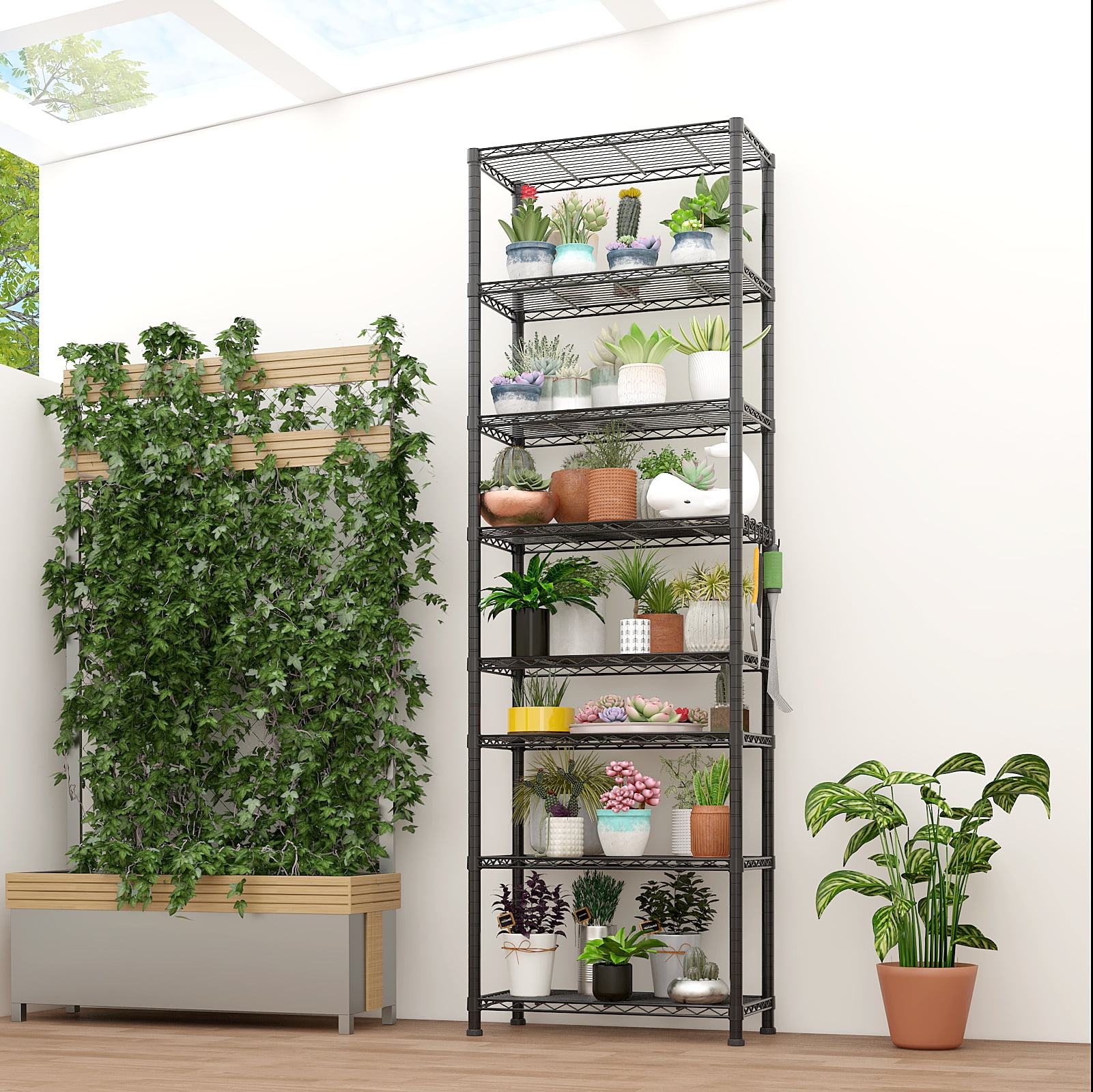 Ktaxon 8-Tier Wire Shelving Unit, Steel Storage Rack for