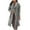 Grey, variant on FNFYFH Womens Winter Woolen Coat Lapel Collar Long Sleeve Outerwear with Blend Warm Button Down Long Jackets Coats Slim Fit Overcoat for Women XXL Clearance Deals Today