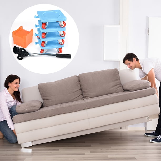 Herramienta de transporte para elevador de muebles de servicio pesado Juego de rodillos auxiliares para muebles en movimiento Ndcxsfigh Para estrenar