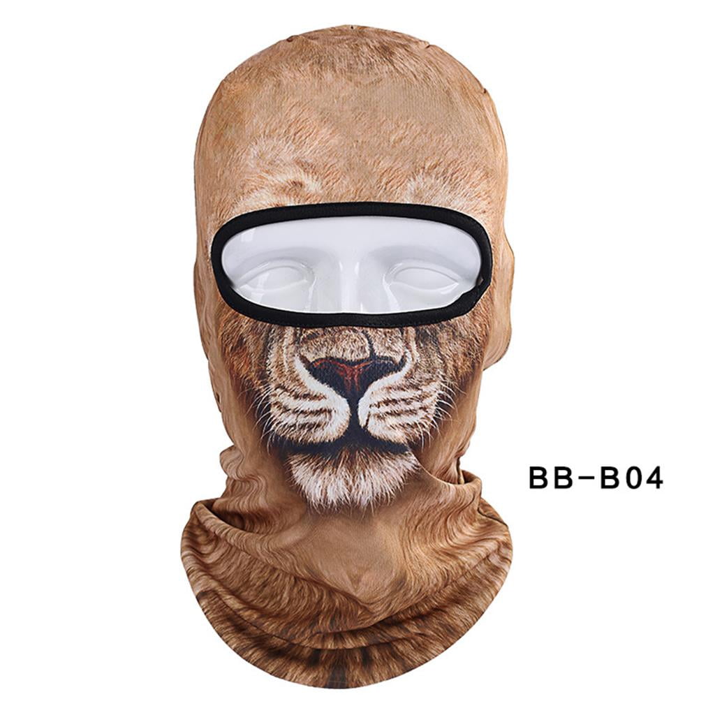 harayaa 2x Funny 3D Cycling Ski Hat Balaclava Animal Full Face Mask 1 Hole for Sports Outdoor