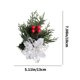 thumbnail image 3 of Ganfancp Navidad Pinos Agujas Fruta Roja Simulación Flor de Navidad Accesorios Manchas Árbol de Navidad Caja de Navidad Decoración Artesanía Ofertas Flash Liquidación Media Red de Navidad Piña X 10, 3 of 6