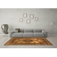 thumbnail image 3 of Ahgly Company Machine Washable Indoor Rectangle Oriental Orange Industrial Area Rugs, 7' x 9', 3 of 4