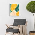 thumbnail image 2 of Tropical Monstera Cheese Plant Leaf Boho Painting Art Print Framed Poster Wall Decor 12x16 inch, 2 of 5
