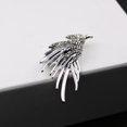 thumbnail image 6 of Segolike Rhinestone Crystal Eagle Brooch Men Women Suit Lapel Pin Jewelry Gift, 6 of 7
