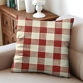 thumbnail image 4 of Red Buffalo Plaid Lattice Christmas Throw Pillows Cover Modern Throw Pillow Case 2 Pieces Christmas Throw Cushion Case for Couch Sofa Bed Farmhouse, 4 of 7