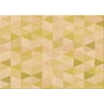 thumbnail image 1 of Ahgly Company Machine Washable Indoor Rectangle Transitional Yellow Area Rugs, 4' x 6', 1 of 7