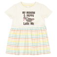 thumbnail image 3 of Inktastic Mamaw and Pappy Grandchild Sloth Girls Baby Dress, 3 of 5