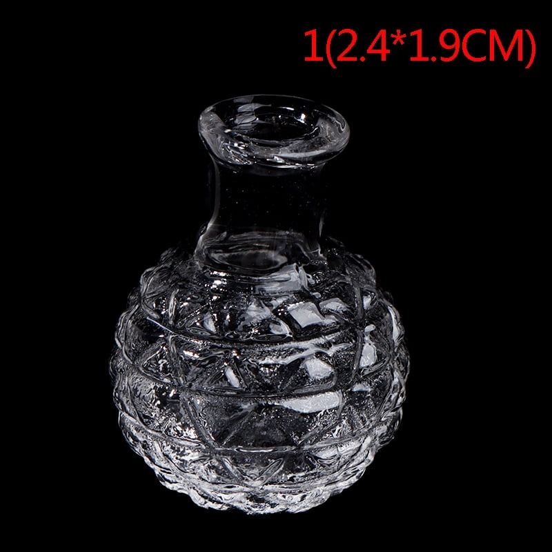 1:12 Dollhouse Miniature flowerpot jarrón Glass Basin DIY Furniture Toys bod m4