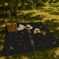 thumbnail image 7 of Golden decorative theme With Stars And Constellations, Cozy Flannel Blanket with Celestial Line Art Print, Housewarming Gift for Celestial art enthusiasts, Home Decor for Bedroom and Living Room, 7 of 7