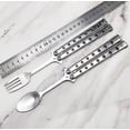 thumbnail image 2 of 2 Pcs Butterfly Fork And Spoon Set, Tactical Butterfly Spoon Folding Stainless, 2 of 5