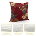 thumbnail image 4 of Nawypu Throw Pillow Cover Brown Cranes Handball Hand Fan and Chrysanthemums Japanese Traditional Pillowcase Home Decor Square Pillow Case Cushion Cover, 4 of 5