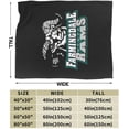 thumbnail image 3 of Farmingdale State College Logo Fleece Blanket, Very Soft Microfiber Flannel Blanket for Couch Warm and Cozy for All Seasons, Black, 3 of 6
