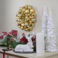 thumbnail image 2 of Northlight 3-Finish Shatterproof Ball Christmas Wreath, 2 of 3