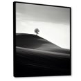 thumbnail image 2 of Designart "Desert Scenery In Black And White I" Meadow Floater Framed Wall Decor, 2 of 5
