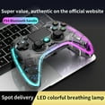 thumbnail image 3 of P05 Wireless Transparent RGB Video Gamepads Game Controller Joystick Handles For Playback On Multiple Platforms White cracks, 3 of 4