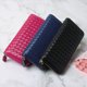 thumbnail image 4 of Cartera larga de piel auténtica de estilo coreano para mujer, hecha a mano, de piel de oveja, tejida, para tarjetas, sencilla, 4 of 5