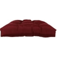 thumbnail image 2 of Everything Comfy Burgundy Indoor / Outdoor Seat Cushion Patio D Cushion 20" x 20", 2 Tie Backs, 2 of 4