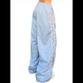 thumbnail image 4 of Pantalones de Paracaídas para Mujer, Pantalones Holgados de Pierna , Pantalones Deportivos con Cintura Elástica Y2K, Pantalones Deportivos, Ropa de Calle Azul M, 4 of 10
