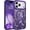 Deep Purple, variant on Case for iPhone 17 Pro Max Case, Magnetic Phone Case for iPhone 17 Pro Max [Compatible with MagSafe] Slim Fit Flowers Floral Design Shockproof Protective Bumper Women Men Girls Cover - Wine Red