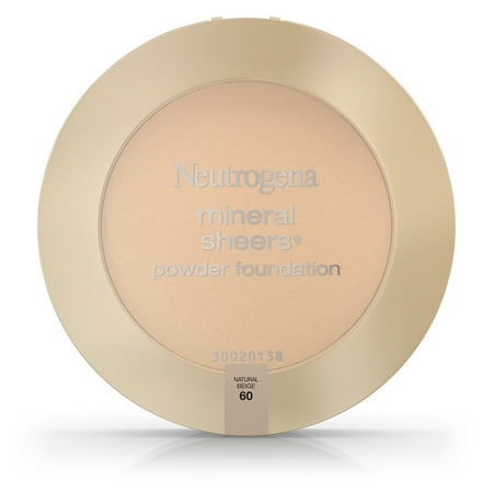 Sheer Finish Compact Foundation - Neutrogena Mineral Sheers Compact Powder Foundation Spf 20, Natural Beige 60,.34 Oz.