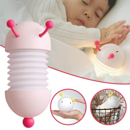 

Cute Q Version Caterpillar Night Light Portable Telescopic Bedside Lamp Multifunctional Reading Light Gift for Children s Day Christmas Birthday