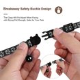 thumbnail image 4 of Pet Safety Reflective Collar Adjustable Footprint Print Pet Necklace With Bells Compatible For, 4 of 9