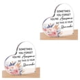 thumbnail image 3 of Transemion Geste Significatif en Forme de Cœur Acrylique Plaque Amitié Cadeaux Inspirants Cadeau Impeccable 2Set, 3 of 6