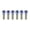 Rainbow, variant on Wanyifa 6Pcs Titanium Alloy M5x16 18 20mm Tapered Head Bolt with Washer Screw for Bicycle,M5x20mm,Rainbow