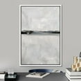 thumbnail image 2 of IDEA4WALL Framed Canvas Print Wall Art Gray Minimal Pastel Landscape Print Abstract Shapes Illustration Modern Art Decore Nordic Chic Relax/Zen for Living Room, Bedroom, Office - White 24"x36", 2 of 5