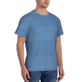 thumbnail image 2 of Qekee Blue Gingham Classic Fit T-Shirt Men's Shirt Men's Tight Short Sleeves for Exercise, Running, Mountaineering - Blue Gingham, 2 of 9