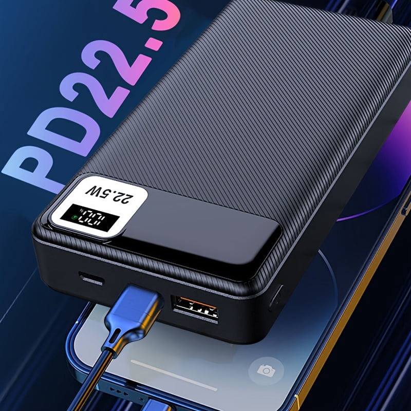 10000mAh/20000mAh Portable Mobile Power Supply | General Mobile Phone Battery Pack with 22W Fast Charger, LED Power Display, USB/Type-C/ Interfaces, Suitable for iPhone/Android Devices