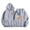 Gray, variant on Fjofpr Lightweight Hoodies for Women Front Pocket Women's Casual Printed Round Neck Long Sleeved Loose Hooded Oversized Hoodies Sweatshirts Light Blue M