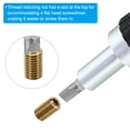 thumbnail image 5 of Uxcell 8 Pcs M8xM5x10mm Male to Female Brass Threaded Repair Insert Nut, Gold Tone, 5 of 7