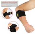 thumbnail image 3 of HURRISE 2PCS Adjustable Elbow Support Brace Muscle Tissue Joint Pain Relif with Compression Pads, 3 of 6