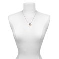 thumbnail image 3 of Delight Jewelry Goldtone Capital Letter - L - Pebble Disc - Best Mom Ever Charm Necklace, 3 of 4